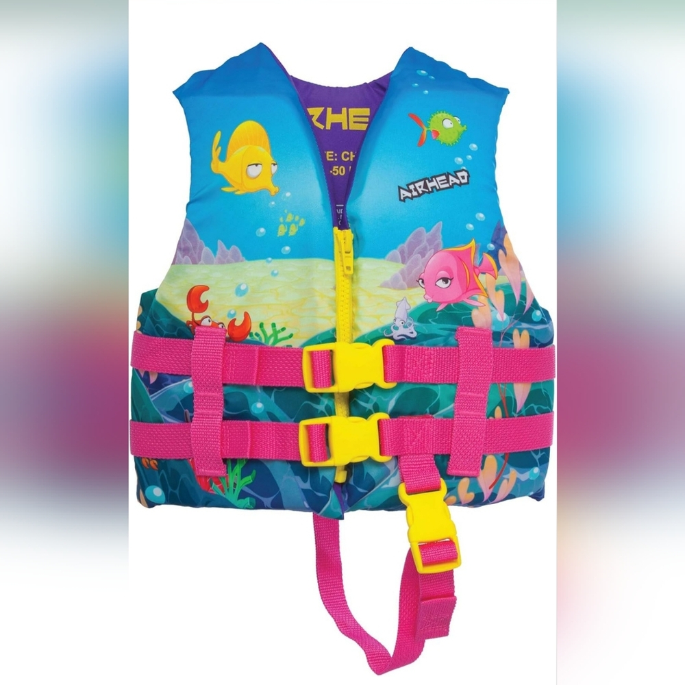 Airhead Treasure Infant and Child Life Vest, USCG Approved Infant 15-30lbs